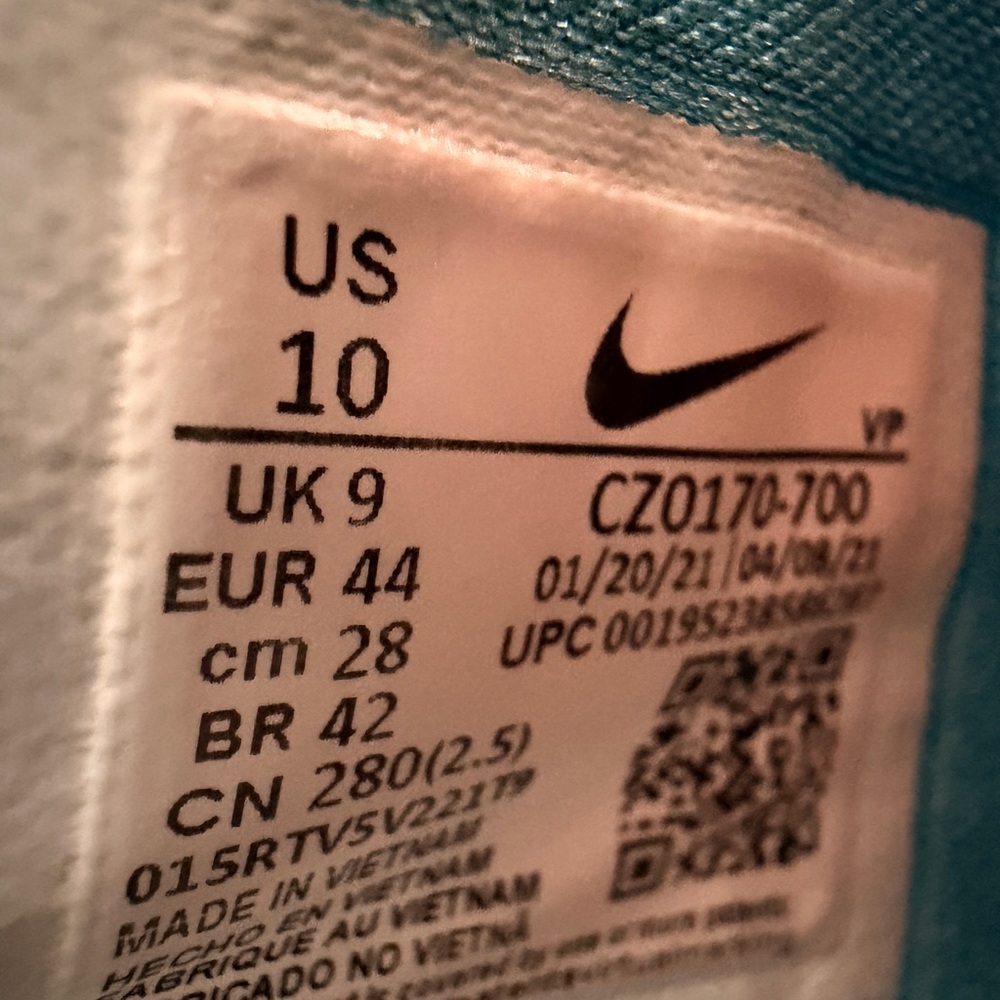 Nike Mens KD Aqua Fresh Basketball Shoes Sneakers - Cream, Red, and Blue - Picture 5 of 5
